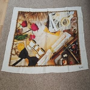 Lily Mulin very random silk square scarf